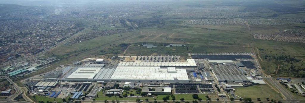 The Ford South Africa Silverton plant in Pretoria seen from overhead