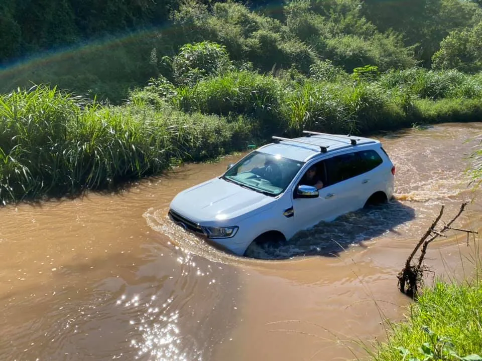 Ford Ranger in water