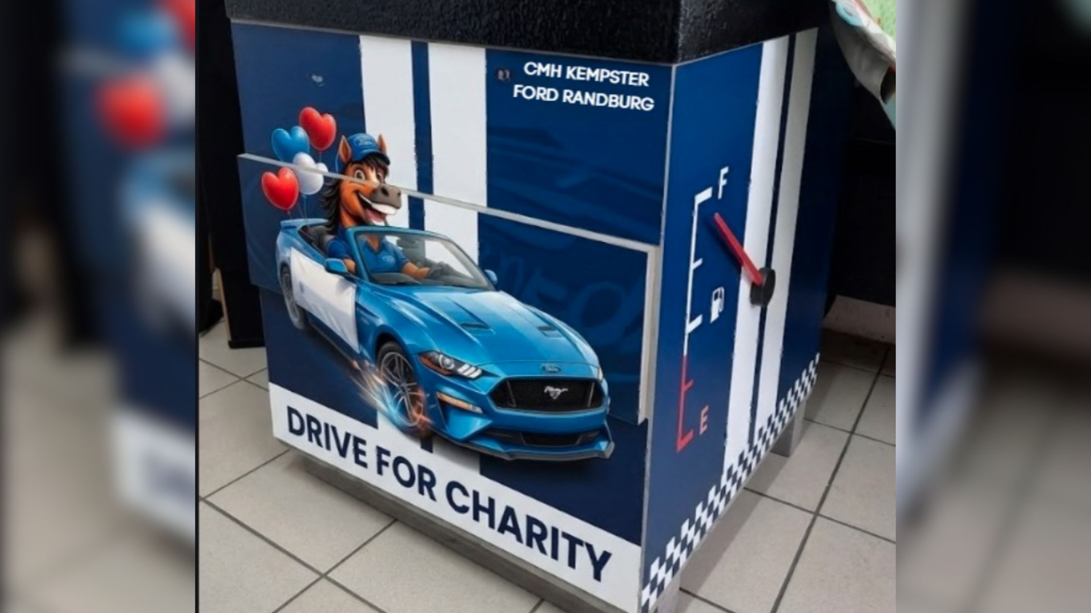 Drive for charity - charity box