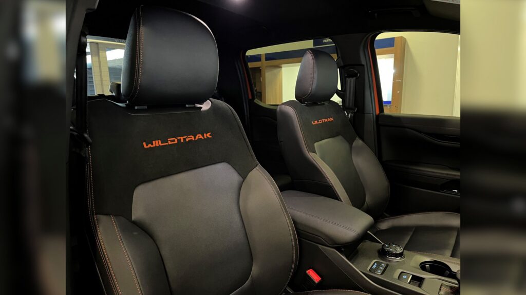 Orange 2026 Ford Ranger Leather Seats